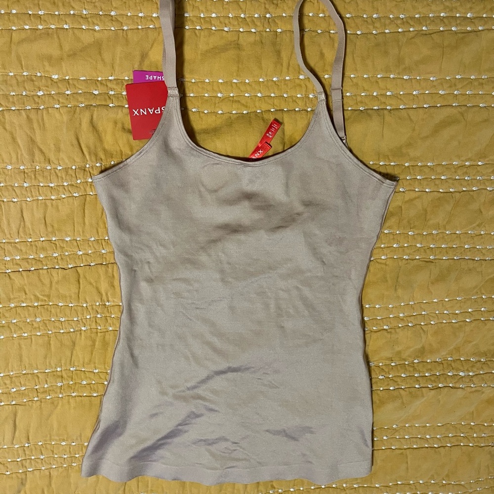 SPANX Women's Cream Shapewear Tank
